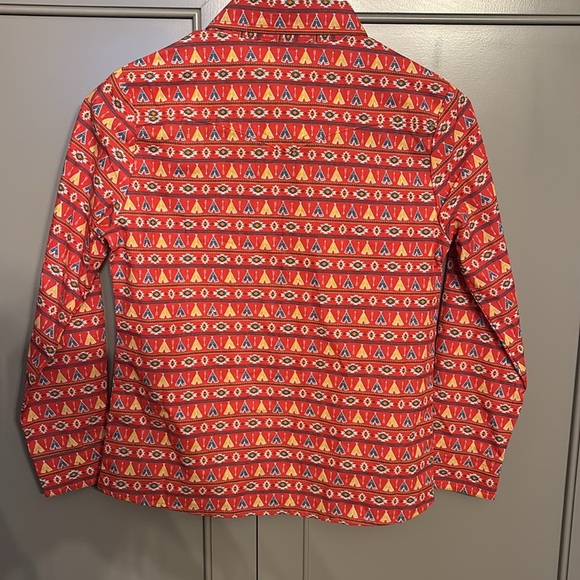 NWT! KIDS PANHANDLE LONG SLEEVE TEEPEE PRINT SNAP SHIRT med western - Picture 6 of 7